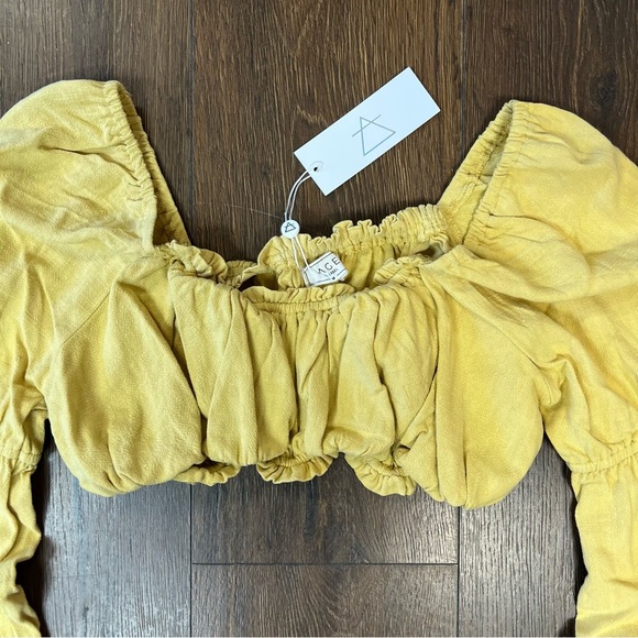 🆕 Sage the label flavor of Tuscany crop top SZ MED - Picture 3 of 6